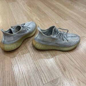 Yeezy Light Gray and Tan Sneakers